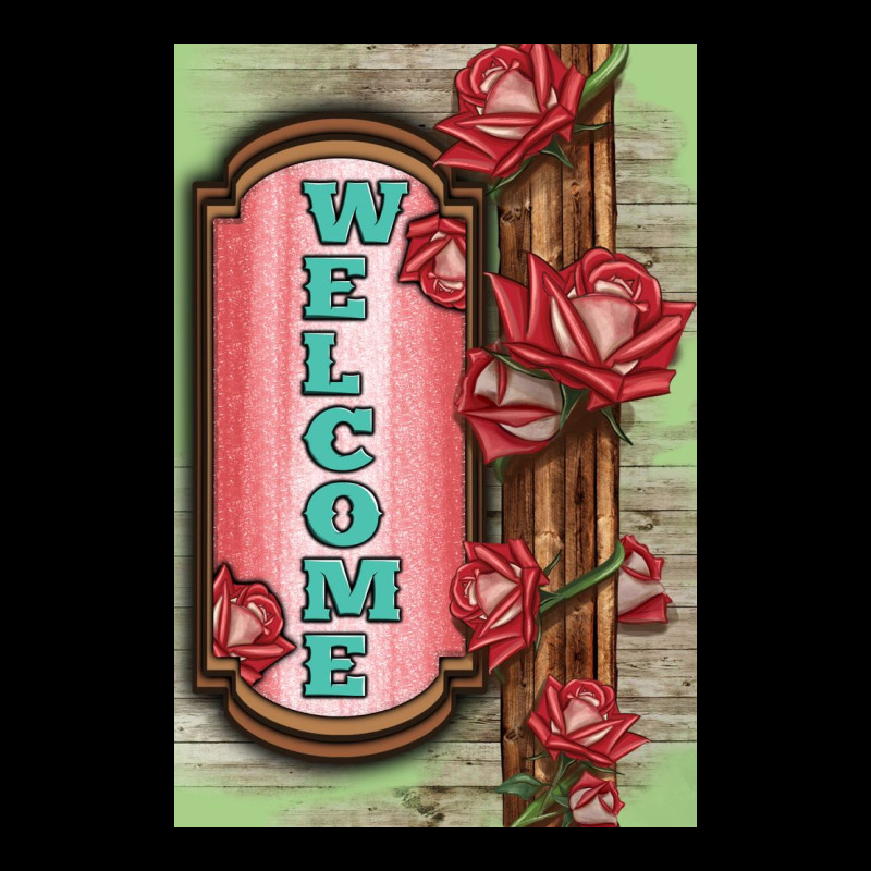 Western Red Roses Welcome Ladies Tee by LillyAllenDesigns | Teevron