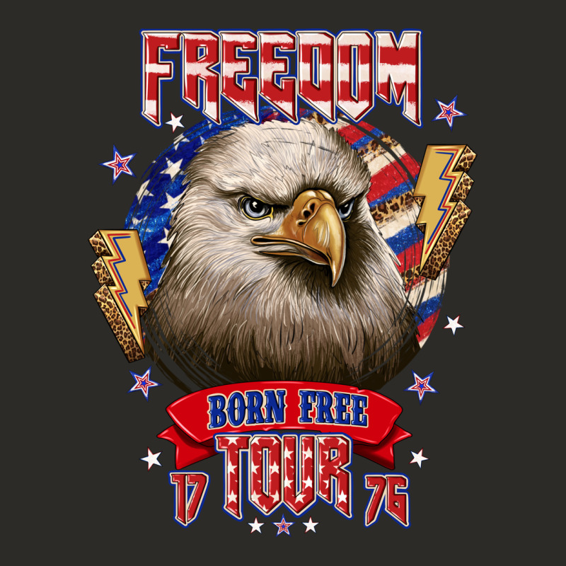 Freedom Born Free Tour 1776 Heavy Core Tee by NancyCooperArtShop | Teevron