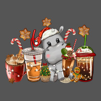 Hippopotamus Coffee Cups Christmas Zipper Hoodie | Teevron