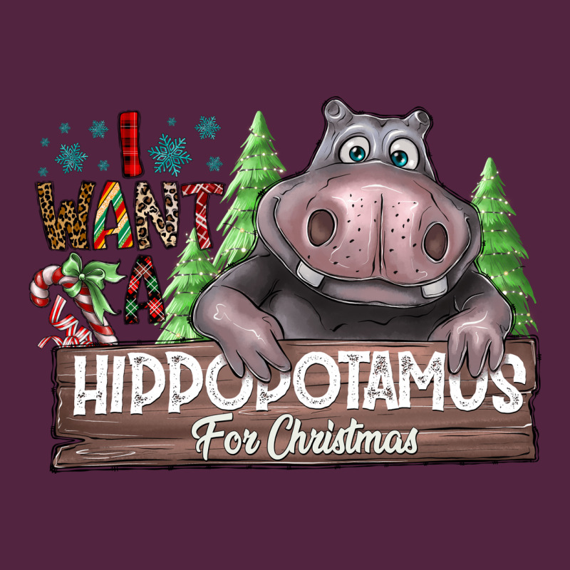 I Want A Hippopotamus For Christmas Urban Hoodie by CowhideDigitalArt | Teevron