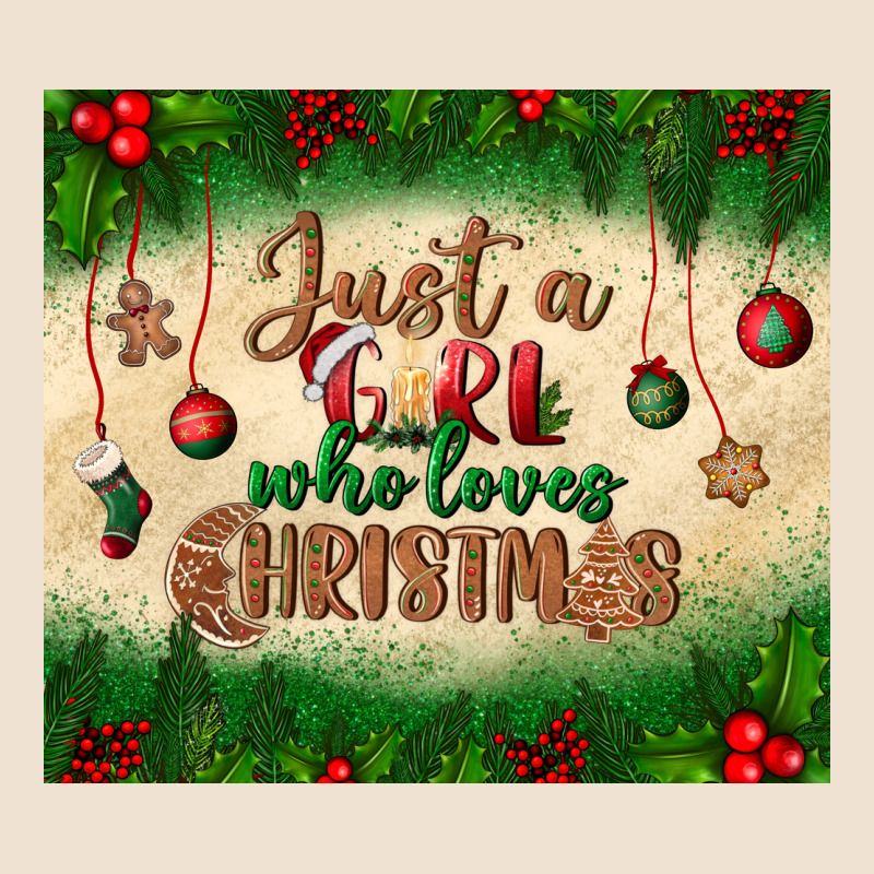 Just A Girl Who Loves Christmas Tumbler Urban Heavy Tee by BundleAndBundleShop | Teevron