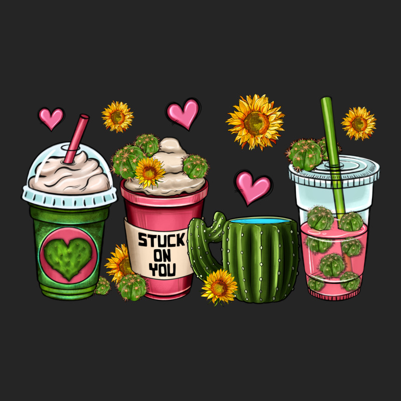 Stuck On You Cactus Coffee Cups Premium Hoodie by OliviaCreatesArt | Teevron