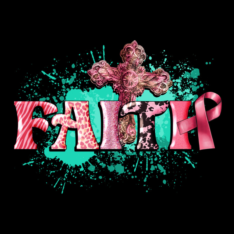 Faith Breast Cancer Zipper Hoodie by CowGirlArtShop | Teevron