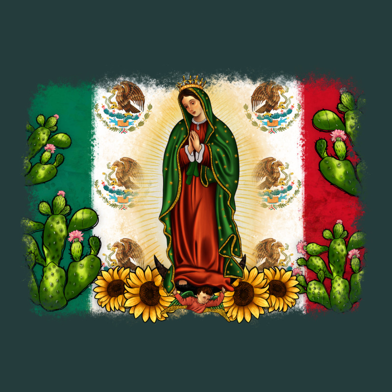 Mexican Flag Our Lady Of Guadalupe Classic Tee by JahusDesignShop | Teevron