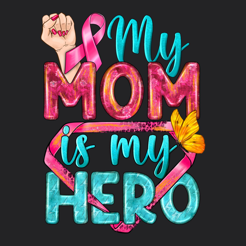 My Mom Is My Hero Breast Cancer Vintage Tee by BundleAndBundleShop | Teevron