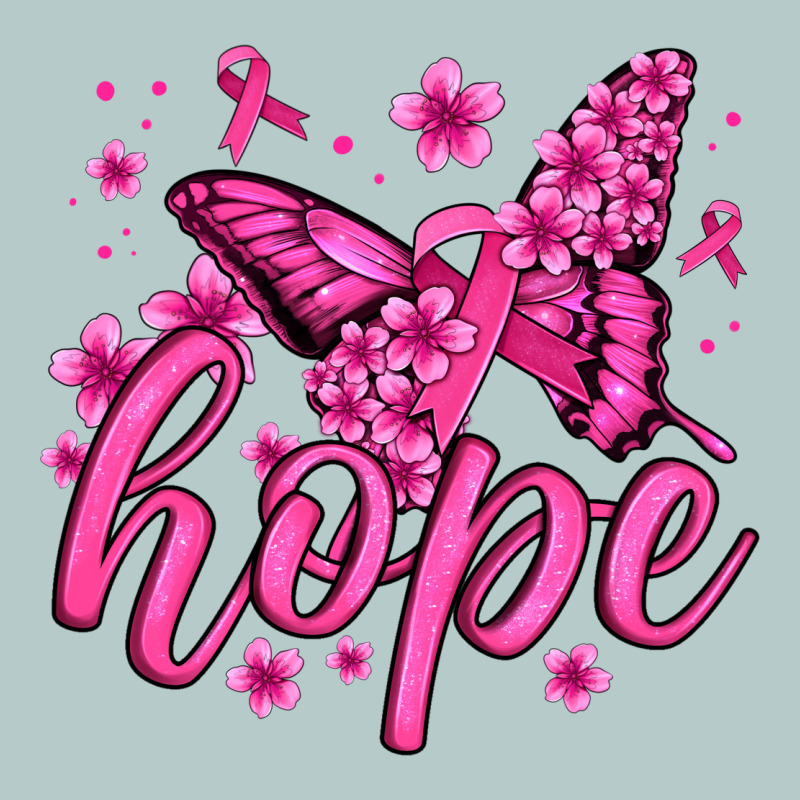 Hope Breast Cancer Butterfly Heavy Core Tee by Jasminsmagicworld | Teevron