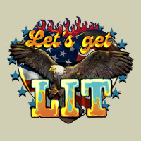 Lets Get Lit America Eagle Heavy Core Tee | Teevron