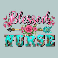 Western Blessed Nurse Pink Floral Arrow Heavy Core Tee | Teevron