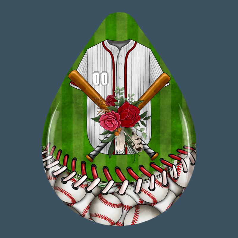 Baseball And Western Roses Teardrop  2 Urban Heavy Tee by BundleAndBundleShop | Teevron