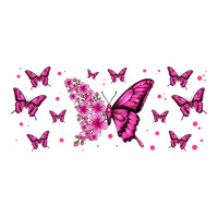 floral breast cancer butterfly | Teevron