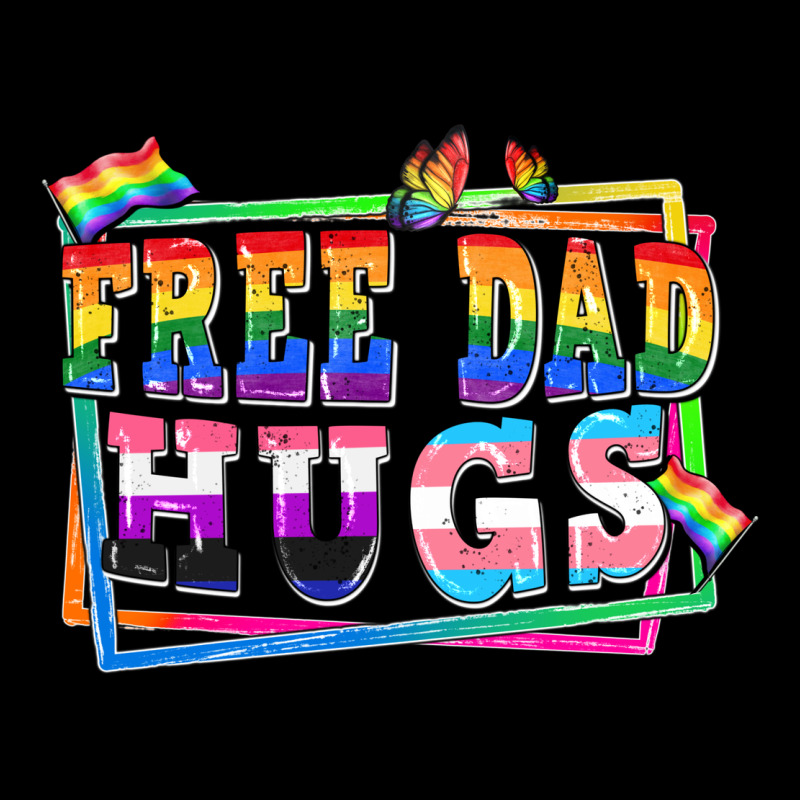 Free Dad Hugs Pride Premium Sweatshirt by FaDigitalArtStudio | Teevron