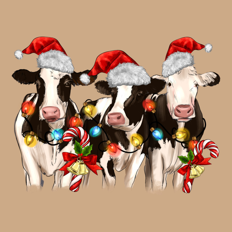 Christmas Three Cows Vintage Hoodie by MaliasSmallBusiness | Teevron