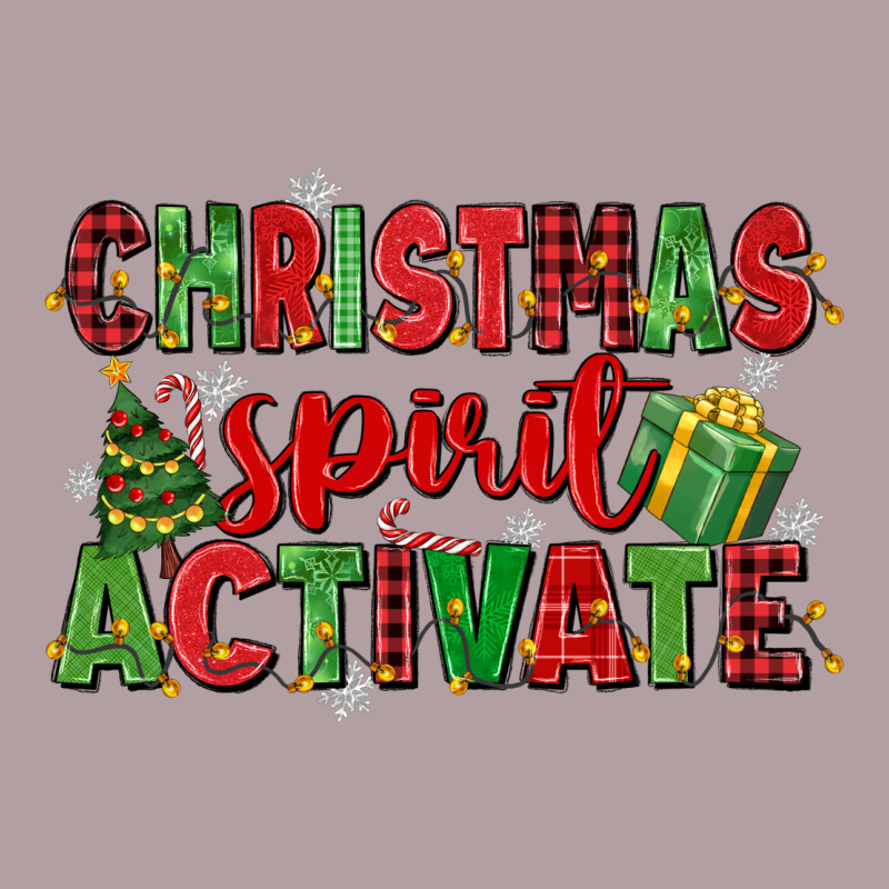 Christmas Spirit Activate Vintage Hoodie by MaliasSmallBusiness | Teevron