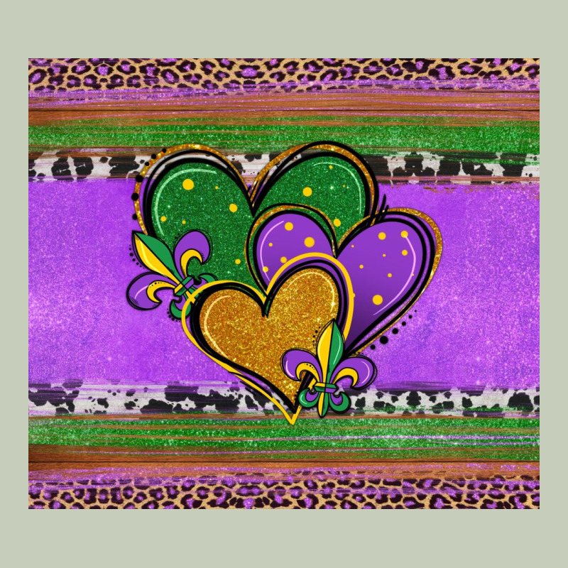 Mardi Gras Hearts And Fleur De Lis Ladies Tee by Jasminsmagicworld | Teevron