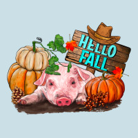 Hello Fall Pig Ladies Tee | Teevron