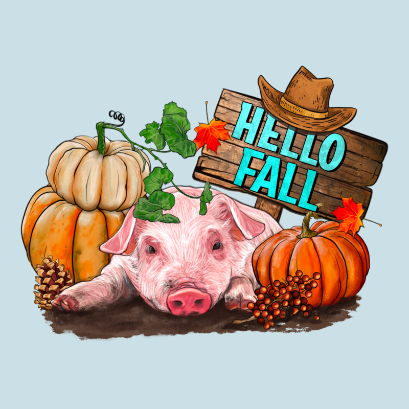 Hello Fall Pig Ladies Tee by RanaPortraitStore | Teevron