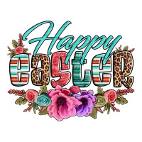 Happy Easter Western Floral Serape Leopard Ladies Tee | Teevron