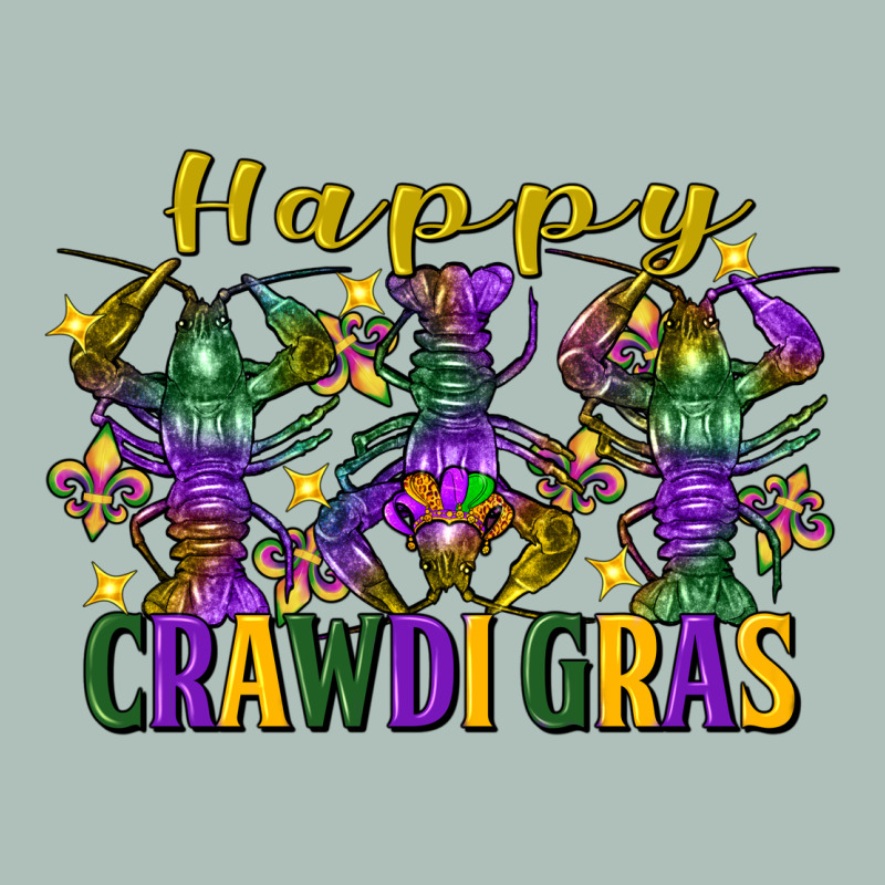 Happy Crawdi Gras Mardi Gras Crawfish Heavyweight Hoodie by FaDigitalArtStudio | Teevron