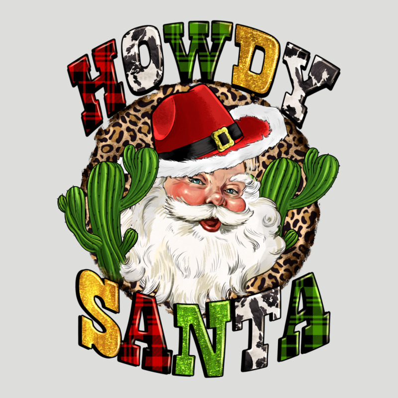 Howdy Santa Western Cactus Christmas Zipper Hoodie by CowGirlArtShop | Teevron
