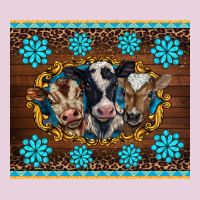 Western Baby Cow Turquoise Gemstones  Leopards Ladies Tee | Teevron