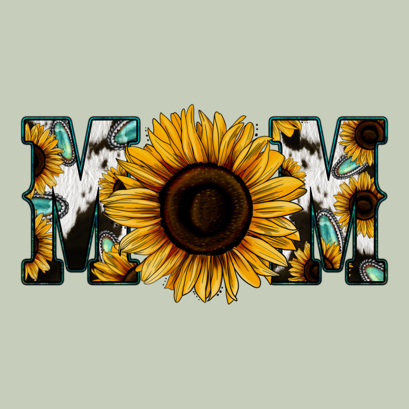 Sunflower Turquoise Cowhide Mom Long Sleeve Tee by Bettercallsaul | Teevron