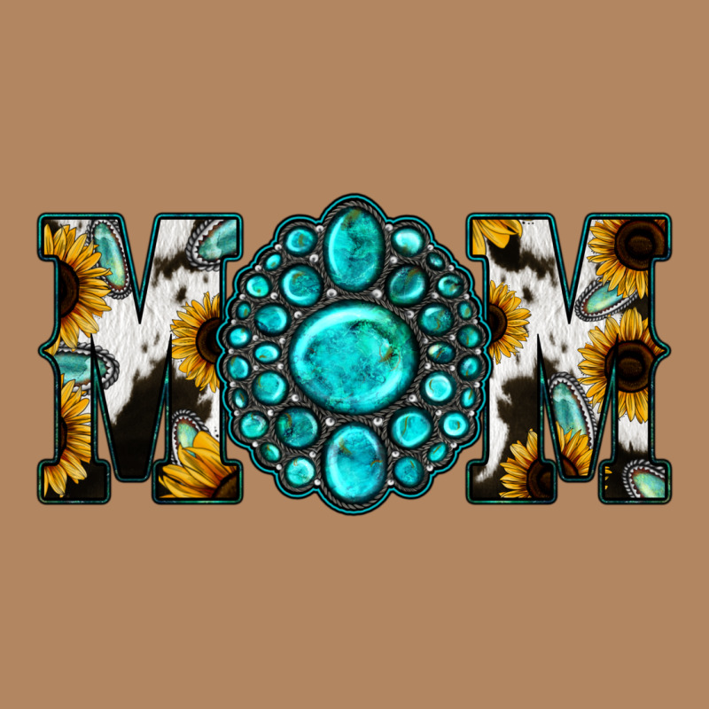 Sunflower Turquoise Gemstone Cowhide Mom Long Sleeve Tee by Bettercallsaul | Teevron