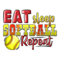 Eat Sleep Softball Repeat | Teevron