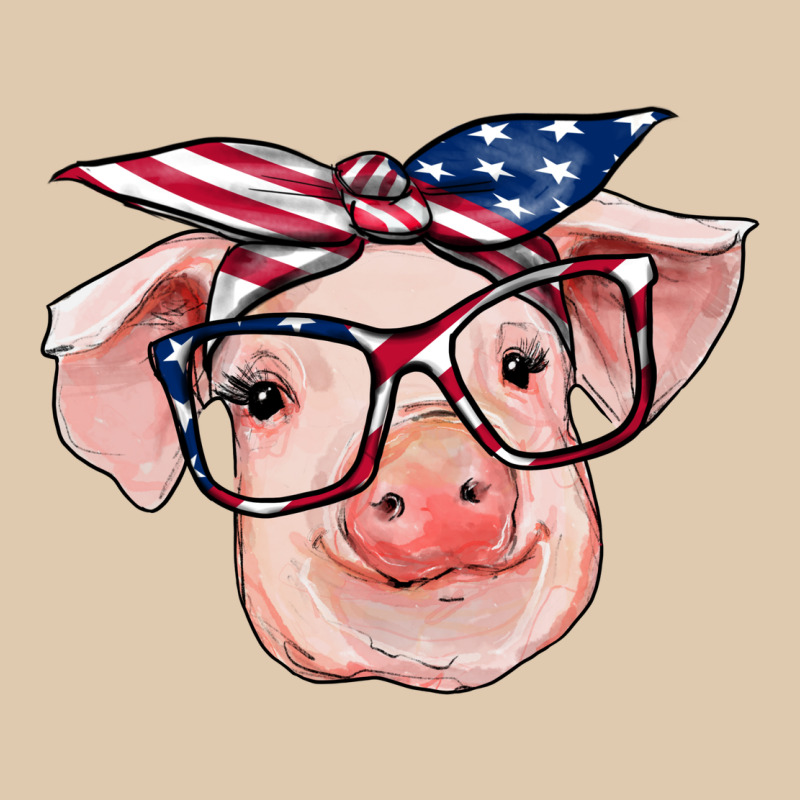 American Flag With Pig Heavyweight Sweatshirt by RanaPortraitStore | Teevron