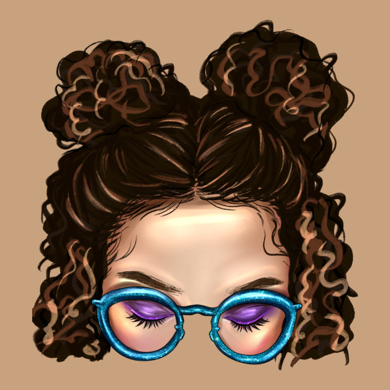Messy Bun Mom And Glitter Glasses Vintage Tee by BundleAndBundleShop | Teevron