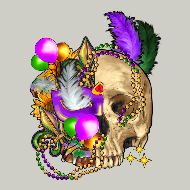 Mardi Gras Skull Heavyweight Hoodie by FaDigitalArtStudio | Teevron