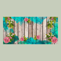 Western Floral  License Plate Template Ladies Tee | Teevron