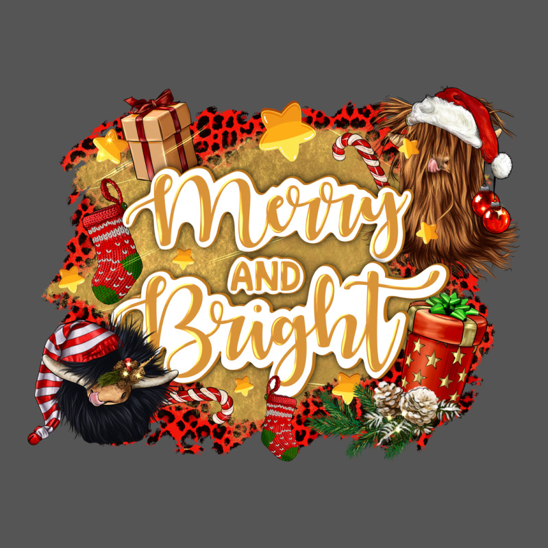 Merry And Bright Zipper Hoodie by CowGirlArtShop | Teevron