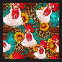 Western  Chicken With Sunflowers Seamless Pattern Heavyweight Hoodie | Teevron