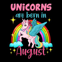 Unicorns Are Born In August Ladies Tee | Teevron