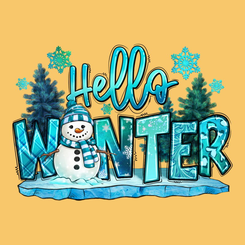 Hello Winter Snowman Vintage Hoodie by MaliasSmallBusiness | Teevron
