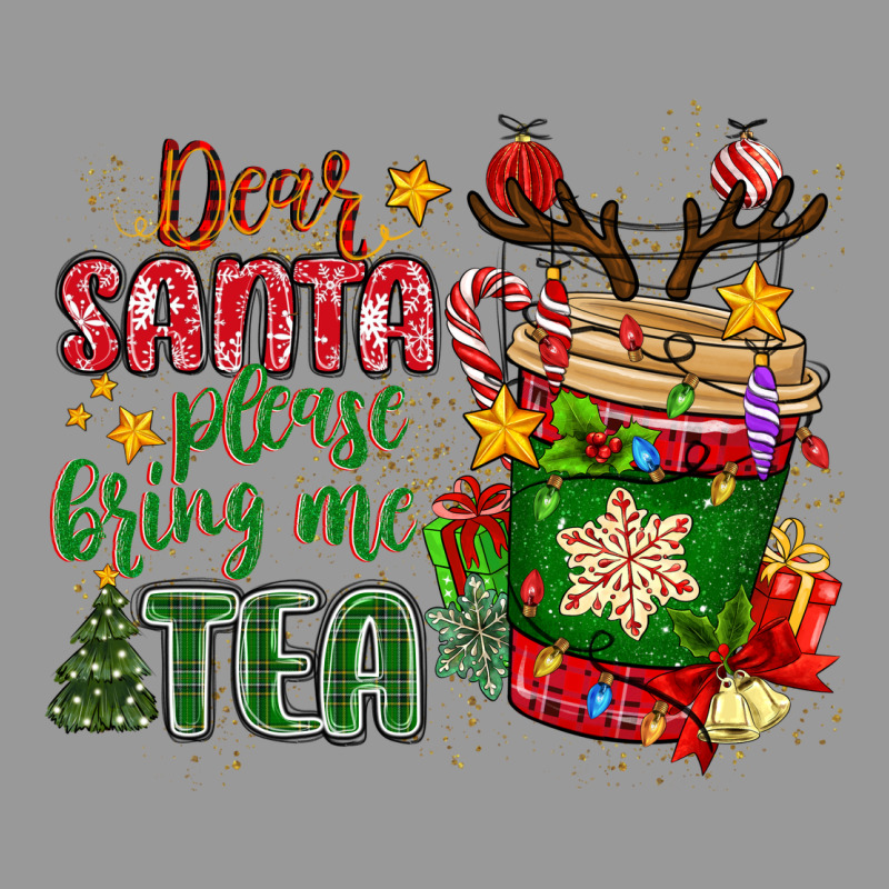 Deer Santa Please Bring Me Tea Vintage Hoodie by MaliasSmallBusiness | Teevron
