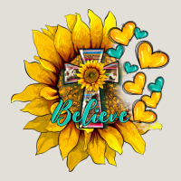 Western Sunflower  Cross Believe Heavy Core Tee | Teevron