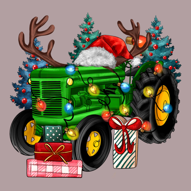 Farm Tractor Christmas Vintage Hoodie by MaliasSmallBusiness | Teevron