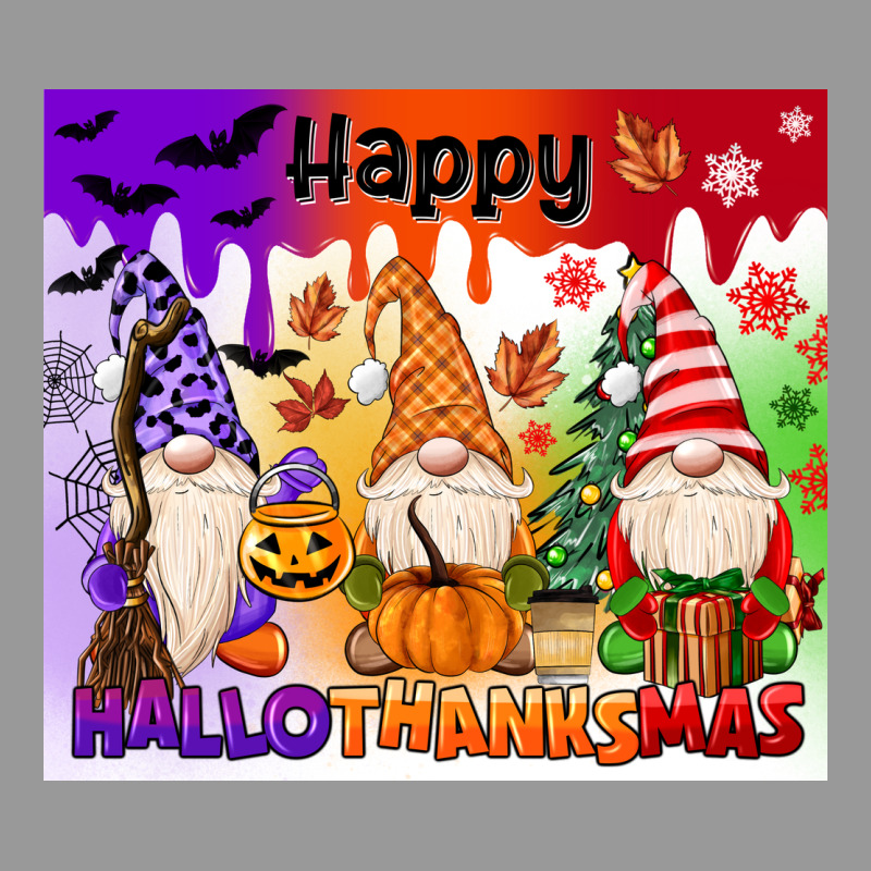 Happy Hallothanksmas Gnomies Vintage Hoodie by MaliasSmallBusiness | Teevron