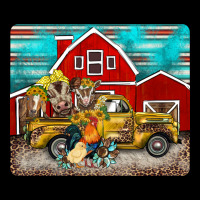 Western Truck Farm Animals Mousepad Ladies Tee | Teevron