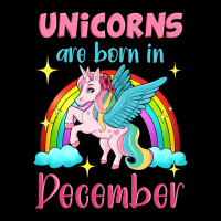 Unicorns Are Born In December Ladies Tee | Teevron