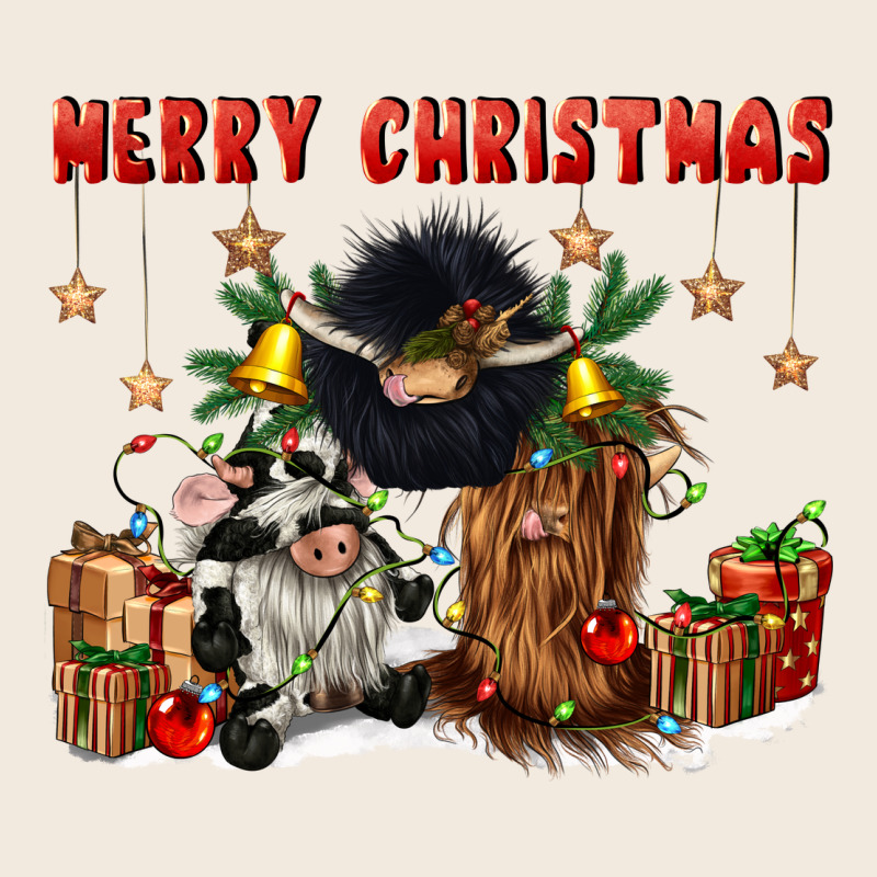 Merry Christmas Zipper Hoodie by CowGirlArtShop | Teevron