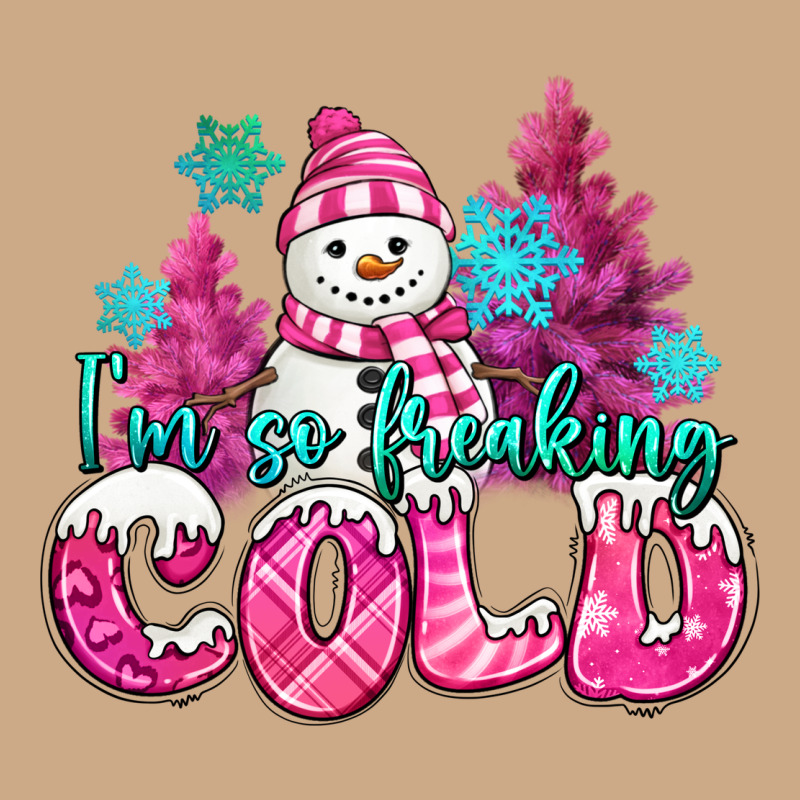 Im So Freaking Cold Pink Christmas Snowman Vintage Hoodie by MaliasSmallBusiness | Teevron