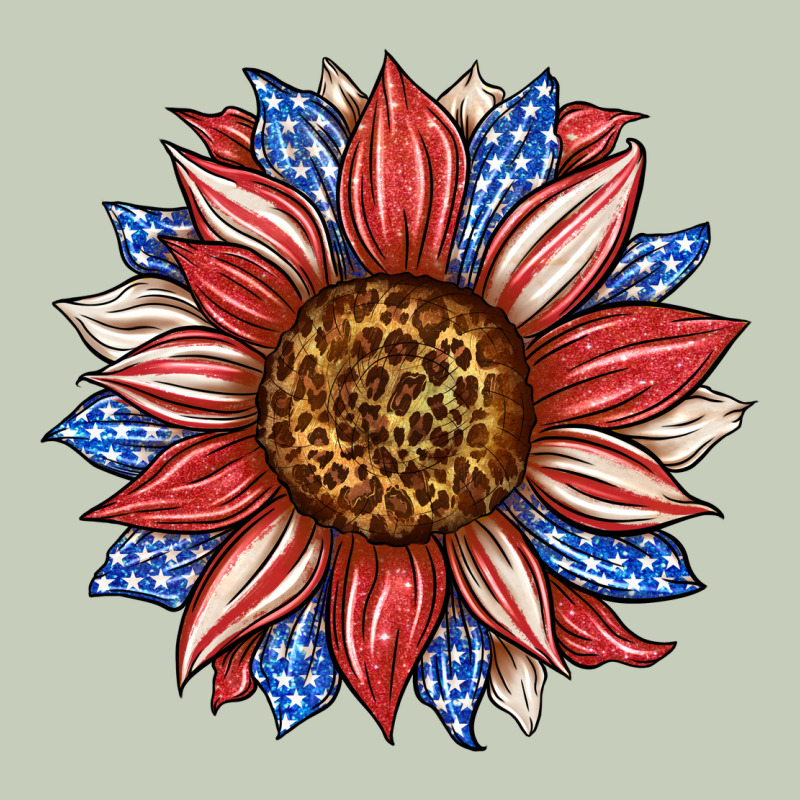 American Flag Sunflower Ladies Tee by LillyAllenDesigns | Teevron