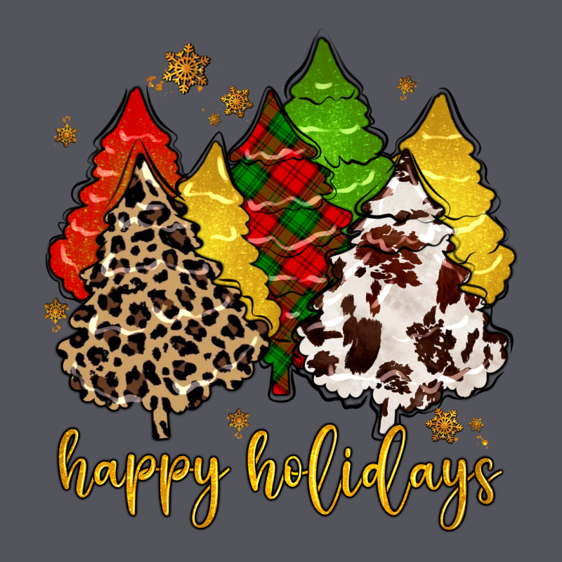 Happy Holidays With Christmas Tree Vintage Hoodie by MaliasSmallBusiness | Teevron