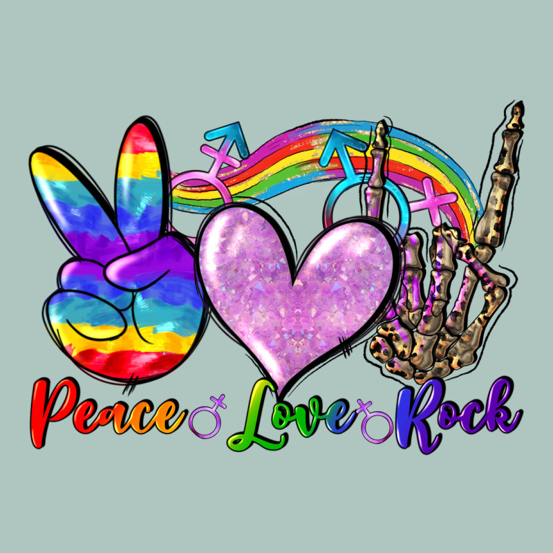 Peace Love Rock Premium Sweatshirt by FaDigitalArtStudio | Teevron
