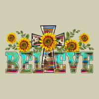 Western Believe Sunflowers Flowers Heavy Core Tee | Teevron