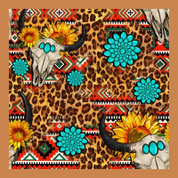 Western Aztec Bull Skull Seamless Pattern Heavyweight Hoodie | Teevron