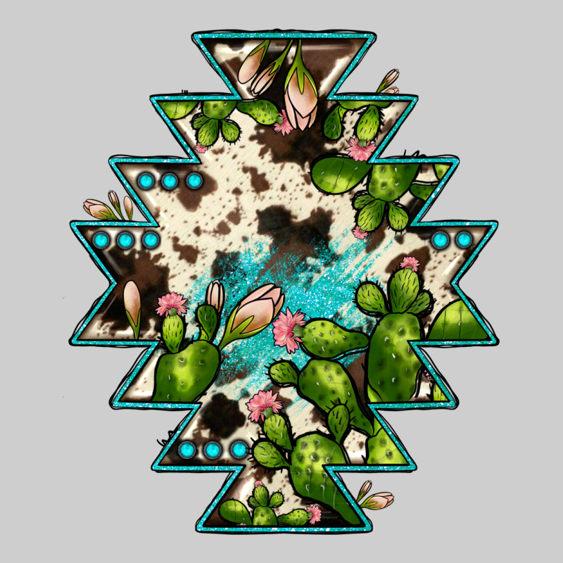 Aztec  Cowhide Cactus Gemstone Premium Tee by JahusDesignShop | Teevron