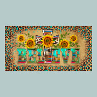 Western Believe Leopard Aztek License Plate Template Heavy Core Tee | Teevron